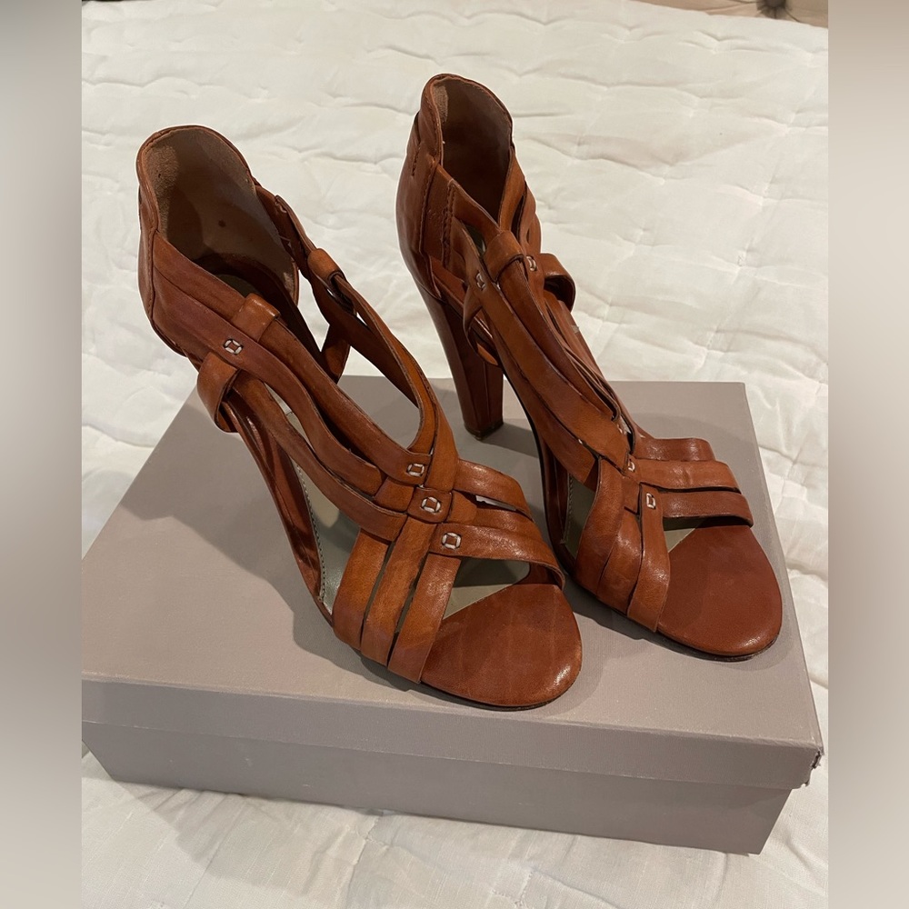 Mike & Chris Brown Leather Sandals - Size 37.5